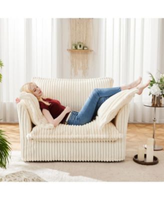 Upholstered Armchair with Ottoman (Set of 2)