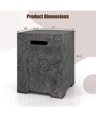 Propane Tank Cover Table Outdoor Gas Tank Storage Hideaway Cover