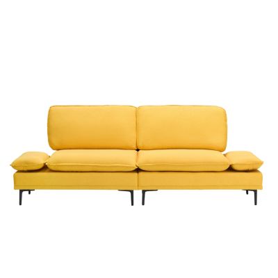 Streamdale Premium Soft Yellow Sofa for Small Spaces