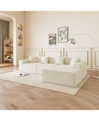 Streamdale Modern L-Shaped Sectional Sofa with Reversible Chaise