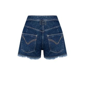 Women's Zip-Detail Cotton Shorts