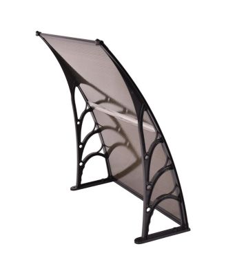 40 x 40 Inch Outdoor Polycarbonate Front Door Window Awning Canopy