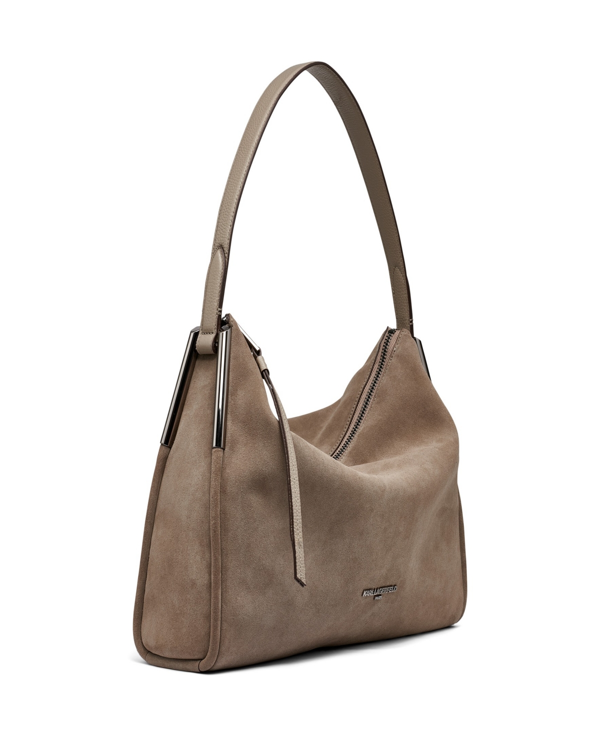 Karl Lagerfeld Valerie Top Handle Hobo Bag In Neutral