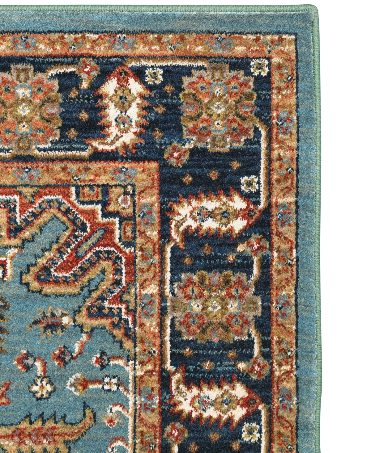 Closeout! Karastan Spice Market Deir Aquamarine 5'3" x 7'10" Area Rug