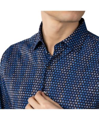 Men's Multicolor Circle Print Shirt