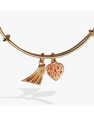Super Mom Charm Duo Bangle Bracelet