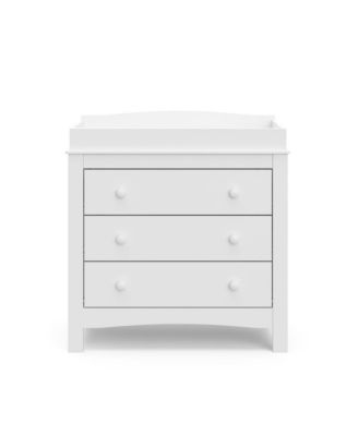 Noah 3 Drawer Chest with Changing Topper (White)