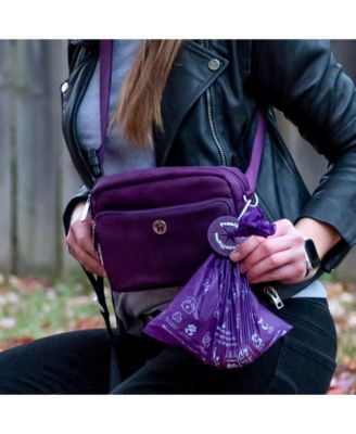 3-in-1 Crossbody Dog Walk Bag with Matching Planet-Safe Dog Poop Bags