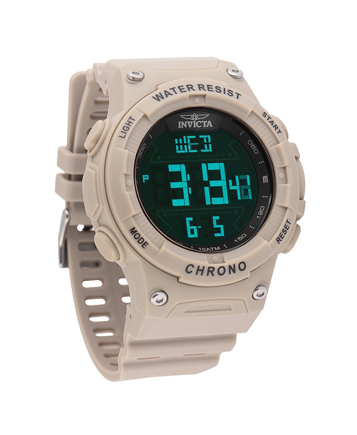 Men's 47526 Invicta Racing Digital Gmt/Alarm Black Dial Watch - Brown