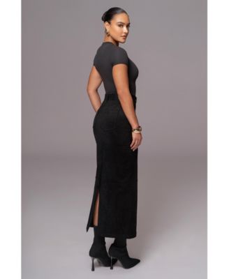Women's Joy Suede Maxi Skirt