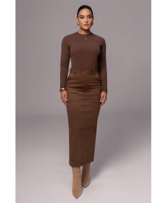 Women's Joy Suede Maxi Skirt