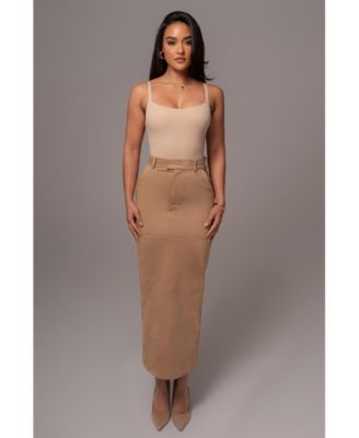 Women's Joy Suede Maxi Skirt