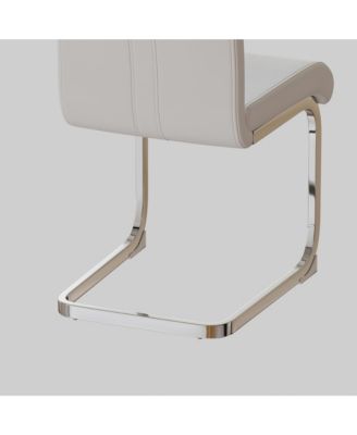 Streamdale Set of 2  Upholstered Fabric  C-Leg Base, Modern Style, Armless Design Dining Side Chair