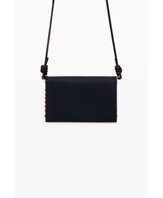 Women's Medium crossbody wallet with stitching