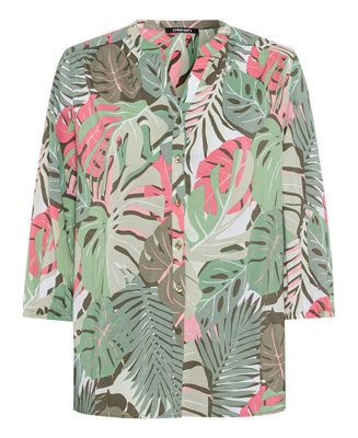 Women's Palm Print Tunic Blouse
