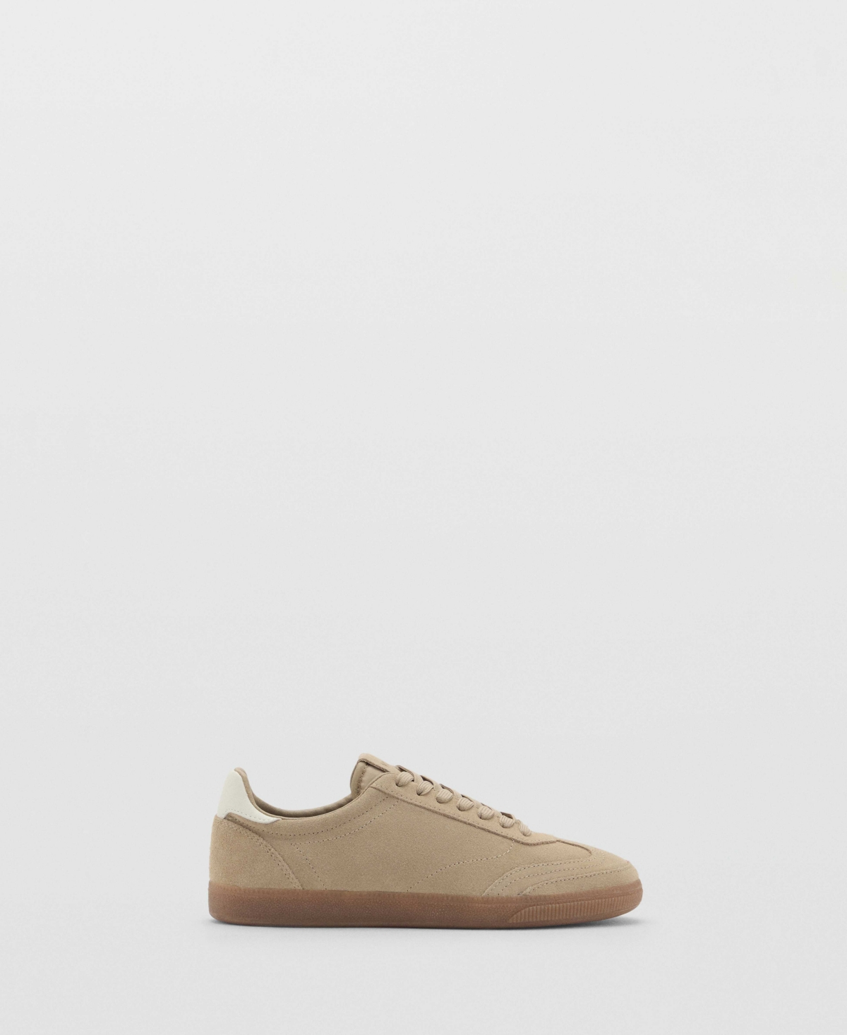 Mango Suede Sneakers Sand