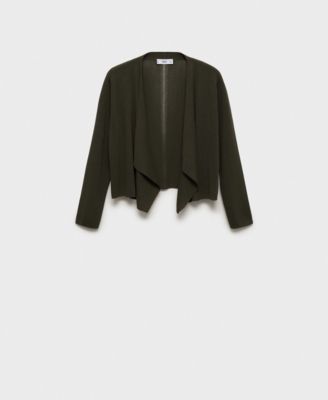 Women's Knitted Cropped Cardigan