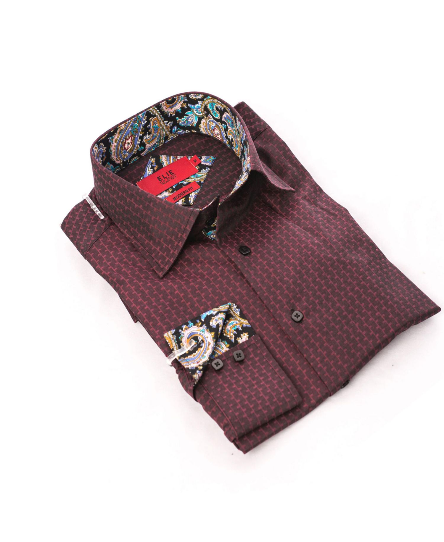 Little Boys Wine Button-Down Slim Fit Shirt