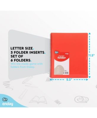 Poly 8 Pocket Organizer File Folder Letter Legal Document Organizer Perfect for Office, College, School and More (Pink) - by Emraw