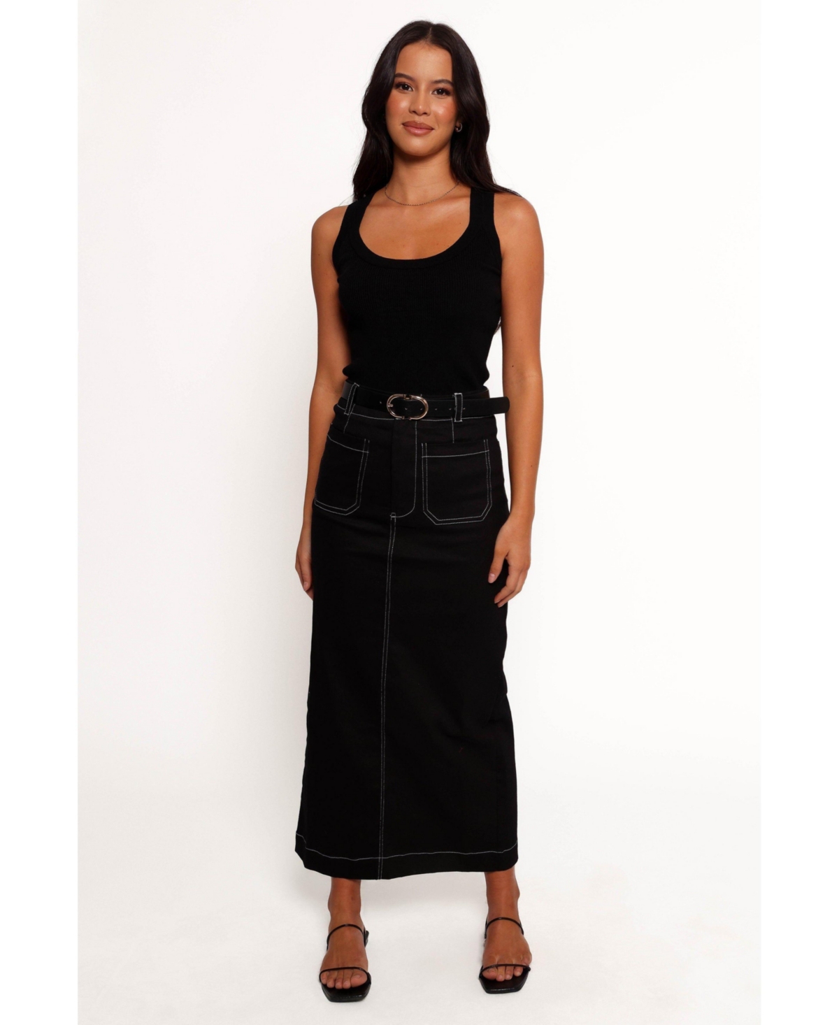 Women's Nikko Midi Skirt - Black