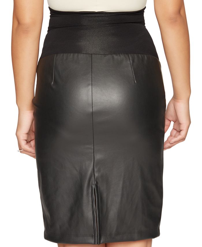 A Pea in the Pod Maternity Faux-Leather Pencil Skirt & Reviews ...