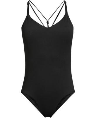 Women's Tugless QuickDry Strappy Back High Leg One Piece