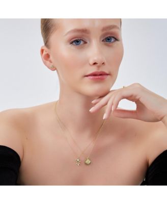 Eye Coin Sterling Silver Evil Eye Necklace