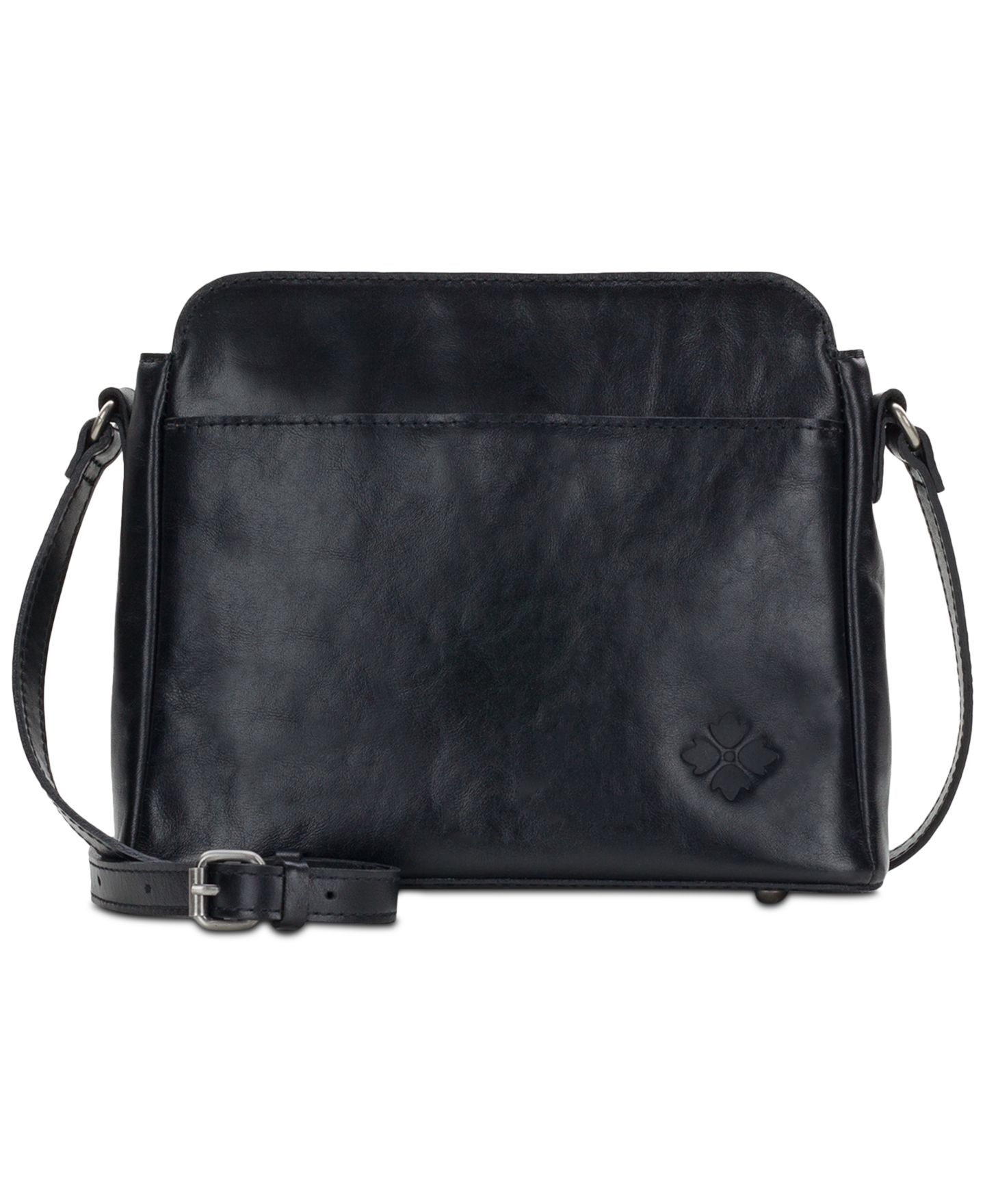 Женская сумка Patricia Nash Ithaca Small Leather Crossbody, цвет: Чёрный — фото 1