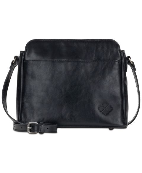 Женская сумка Patricia Nash Ithaca Small Leather Crossbody, цвет: Чёрный