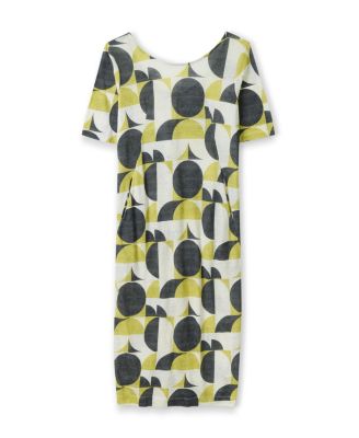 Women's Linen Blend Button Back Midi Dress