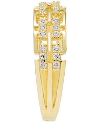 Diamond Link Ring (1/4 ct. t.w) in 10k Yellow Gold