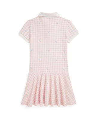 ralph lauren floral mesh dress Polo Ralph Lauren Big Girls Plaid Floral Stretch Mesh Polo Dress