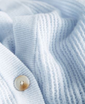 Women's Pointelle Boyfriend Cardigan, Macy's Exclusive