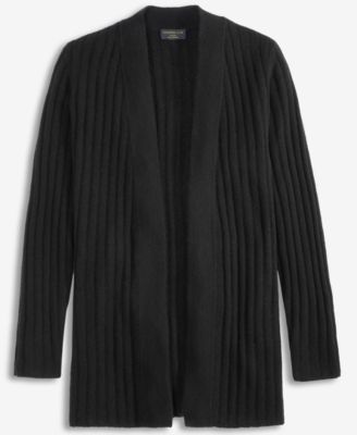 Petite Rib-Knit Open-Front Cashmere Duster, Exclusively at Macy's 