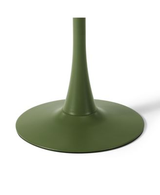 3-Piece Outdoor Round Metal Patio Dining Table Set With Stackable Patio Chairs