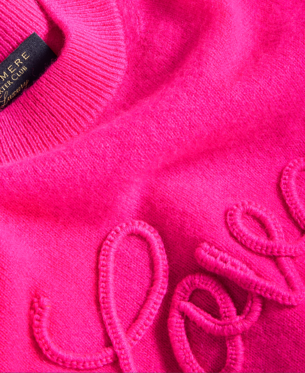 Charter Club Women's 100% Cashmere Love Embroidered Sweater, Macy's Exclusive In Multi