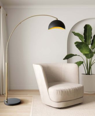 92" Metal Luna Bella Arc Floor Lamp