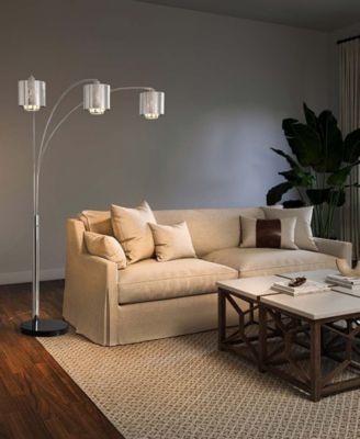 90" Metal Marilyn 3 Light Arc Floor Lamp