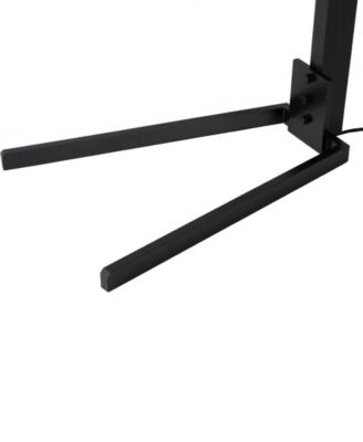 84" Wood Morelli Lucite Arc Floor Lamp