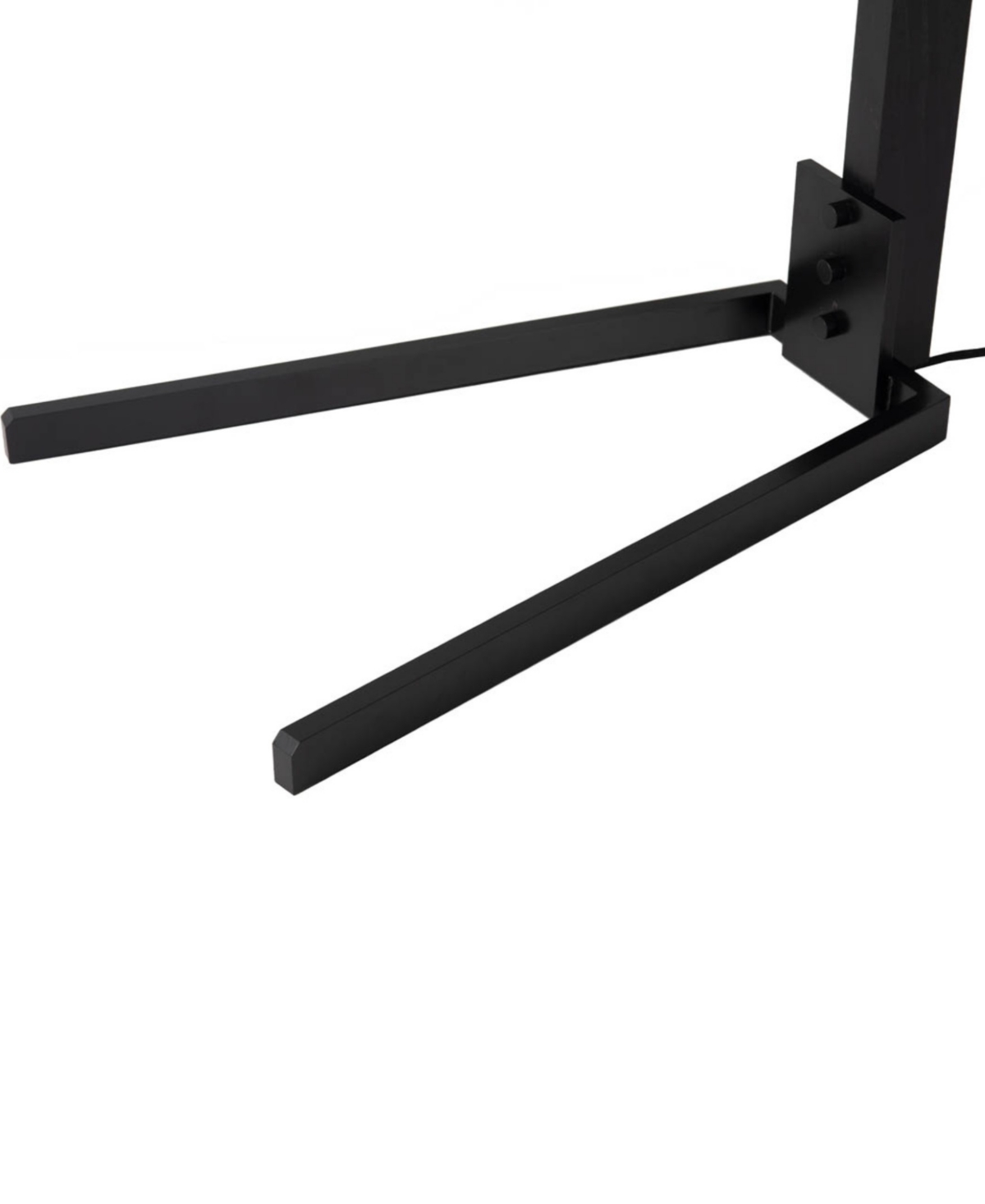 Nova Of California 84" Wood Morelli Lucite Arc Floor Lamp In Black