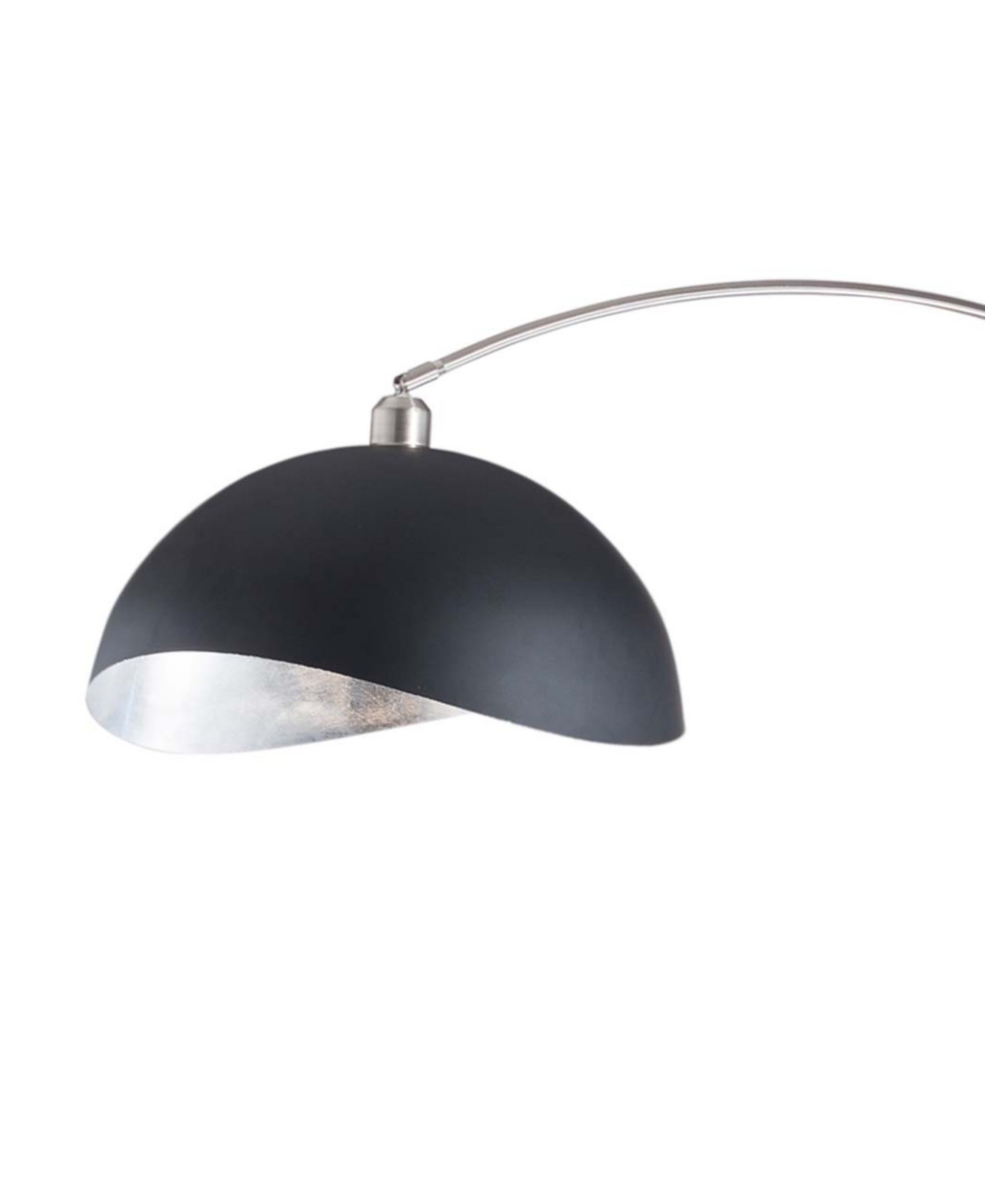 Nova Of California 84" Glass Orson Arc Floor Lamp In Black