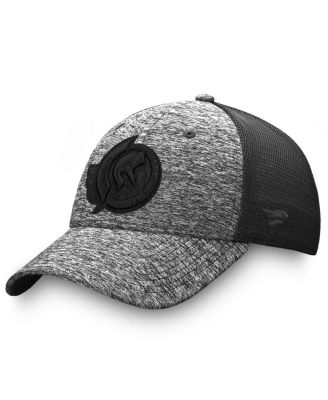 Fanatics - Men's Heathered Black/Black Ottawa Senators Authentic Pro Training Travel Trucker Flex Hat