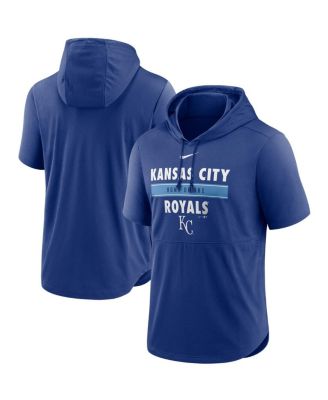 Nike - Men's Royal Kansas City Royals Home Team Short Sleeve Performance Hoodie