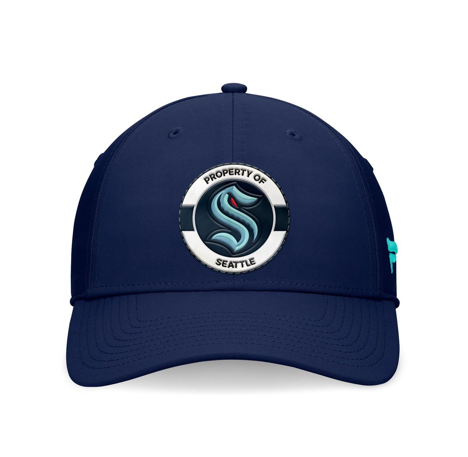 Men's Deep Sea Blue Seattle Kraken Authentic Pro Training Camp Flex Hat