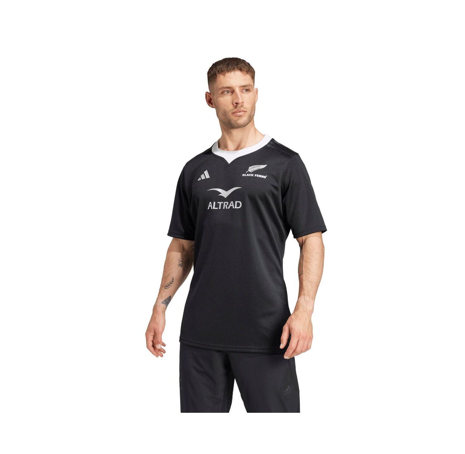 Men's Black New Zealand Rugby 2024/25 Black Ferns Home Replica Jersey