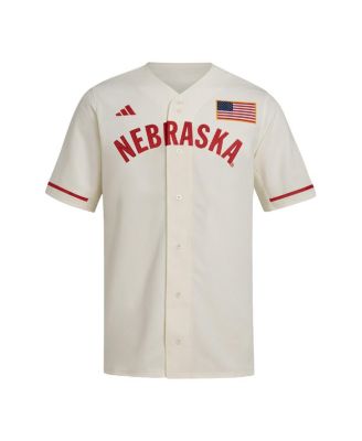 Men's Cream Nebraska Huskers Replica Baseball Jersey