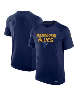 Fanatics - Men's Navy St. Louis Blues Authentic Pro Rink Tech T-Shirt