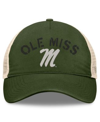 Men's Hunter Green Ole Miss Rebels OHT Military Appreciation Glory Trucker Adjustable Hat