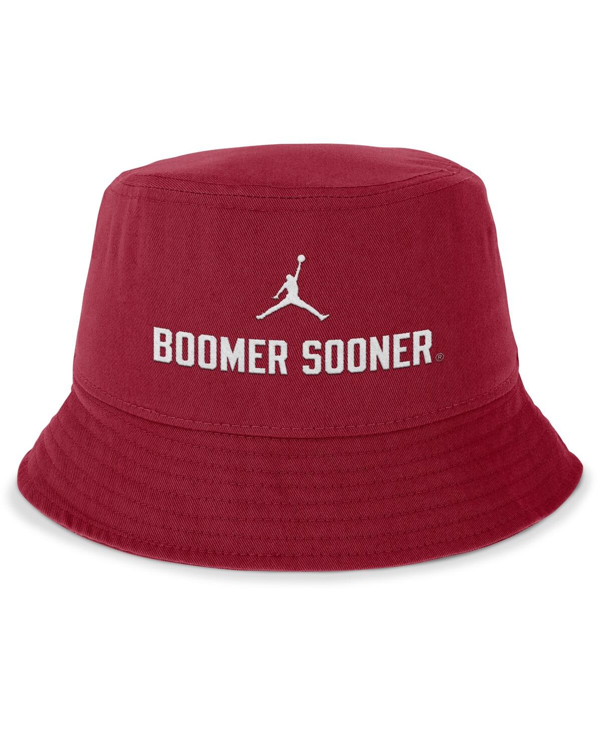 JORDAN MEN'S CRIMSON OKLAHOMA SOONERS LOCAL APEX BUCKET HAT 