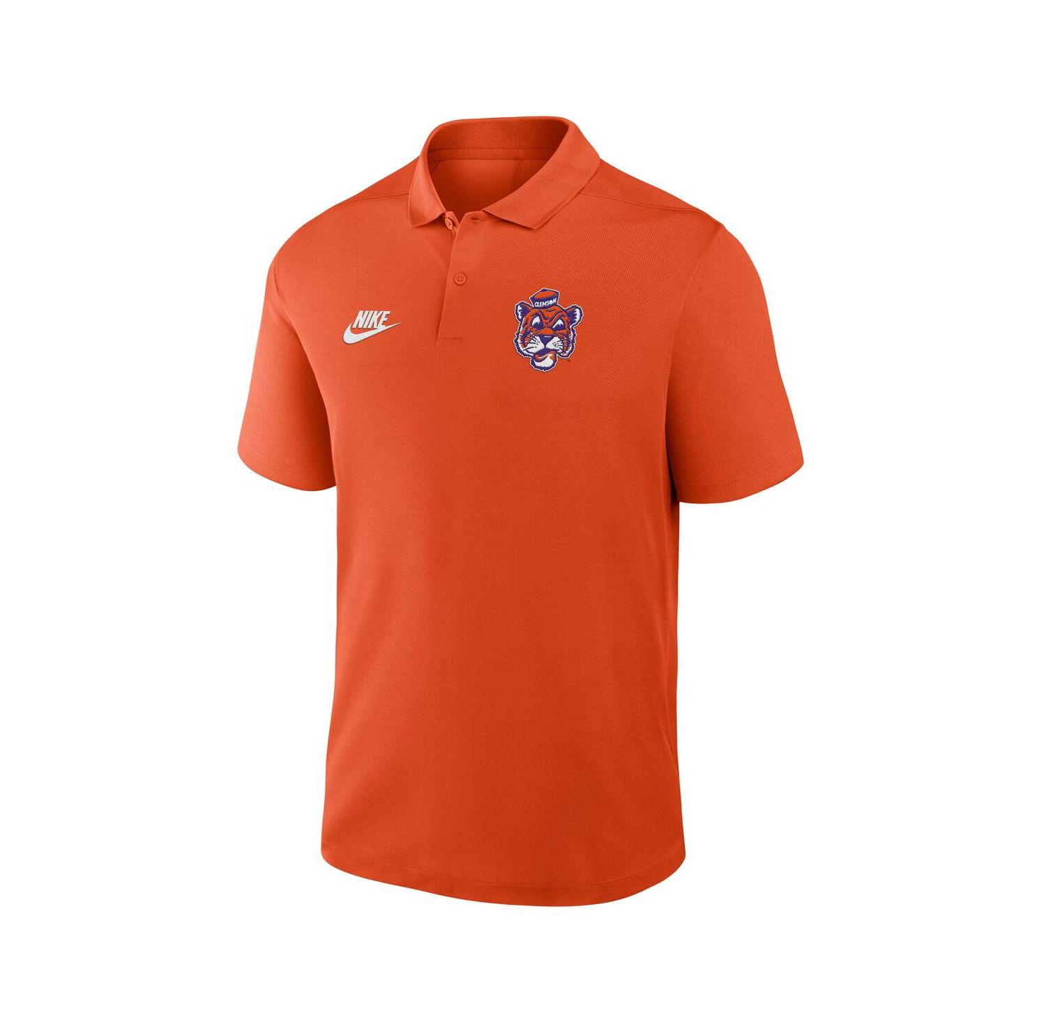 Men's Orange Clemson Tigers Primetime Victory Legacy Vault Logo Performance Polo Shirt